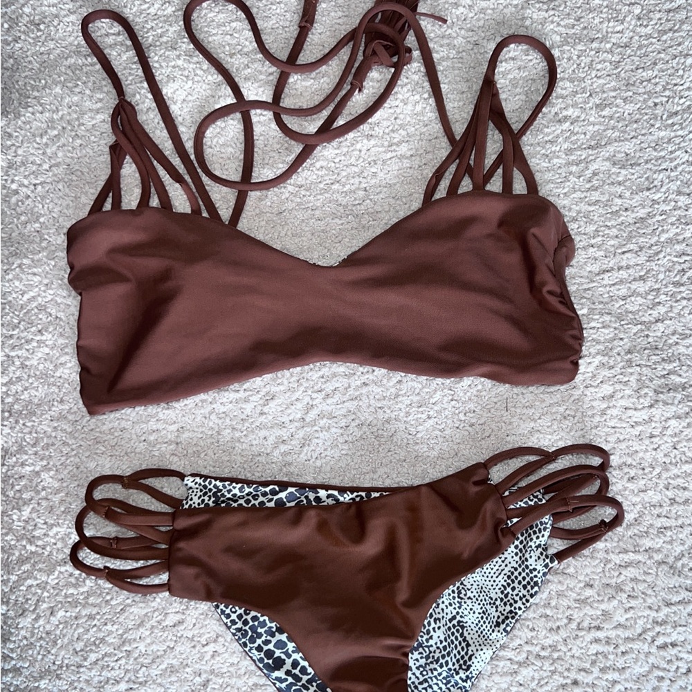 Acacia Swimwear Coconut Brown Set